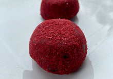 Raspberry Cloud Fudge Orb Balls